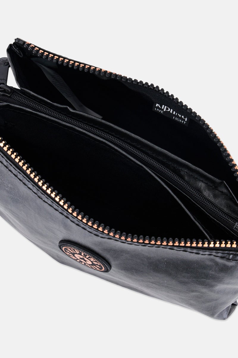 kipling Women Brand Logo Make Up Pouch, Black - Image 2